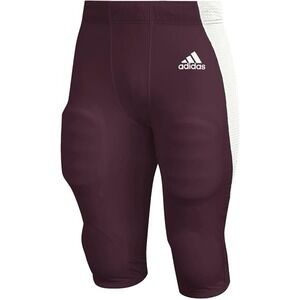 ADIDAS Woven A1 Stock Football Pants Burgundy White Men's Sz M *NEW* GG7414 $90